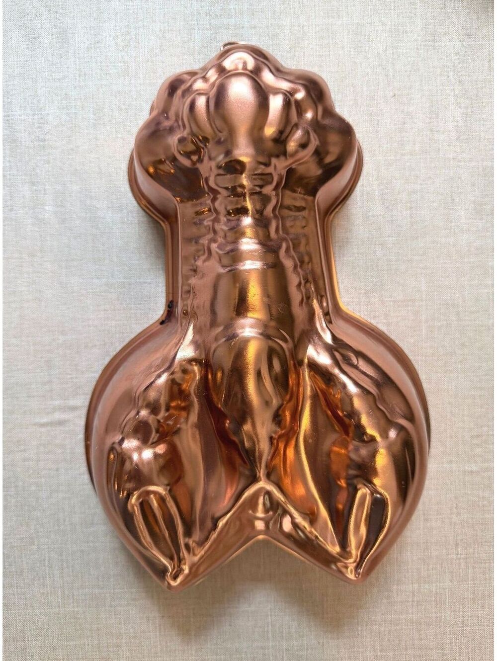 Vintage Copper Lobster Mold Wall Hanging Kitchen Decor Cake Jello Pan